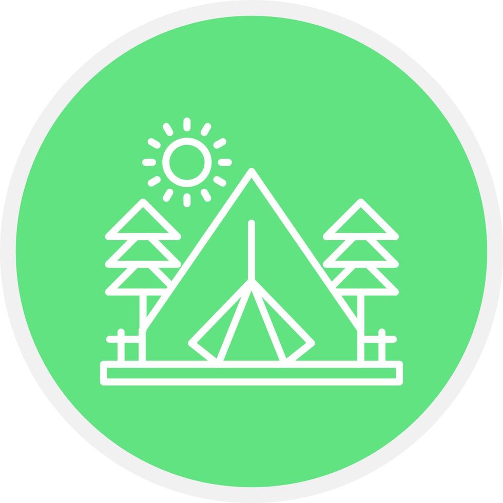 Camping Creative Icon Design vector