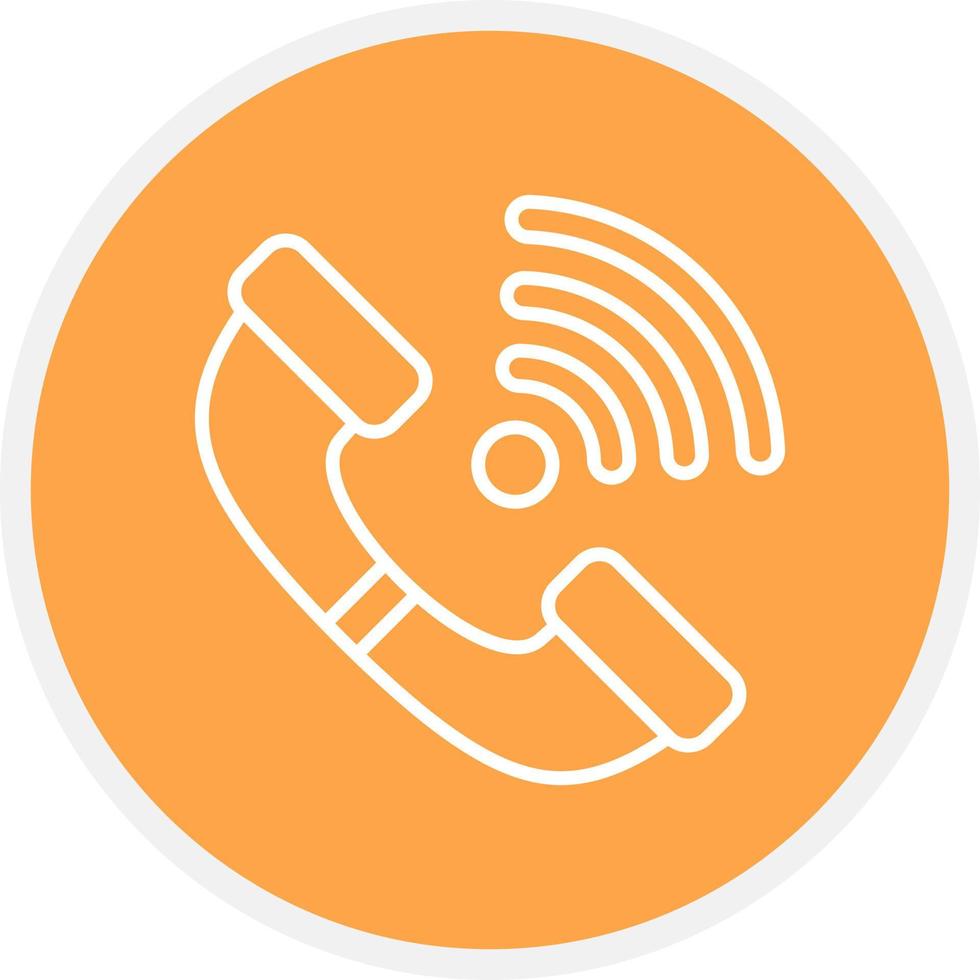 Phone Receiver Creative Icon Design vector