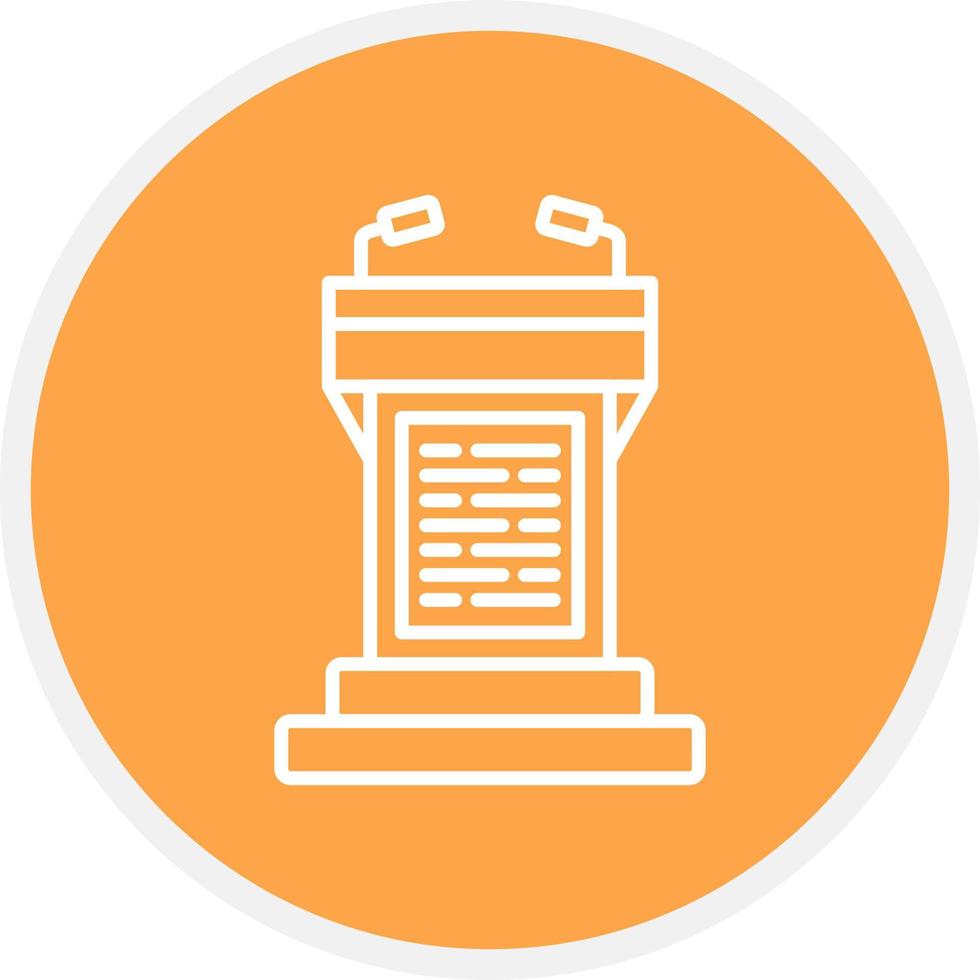 Tribune Creative Icon Design vector