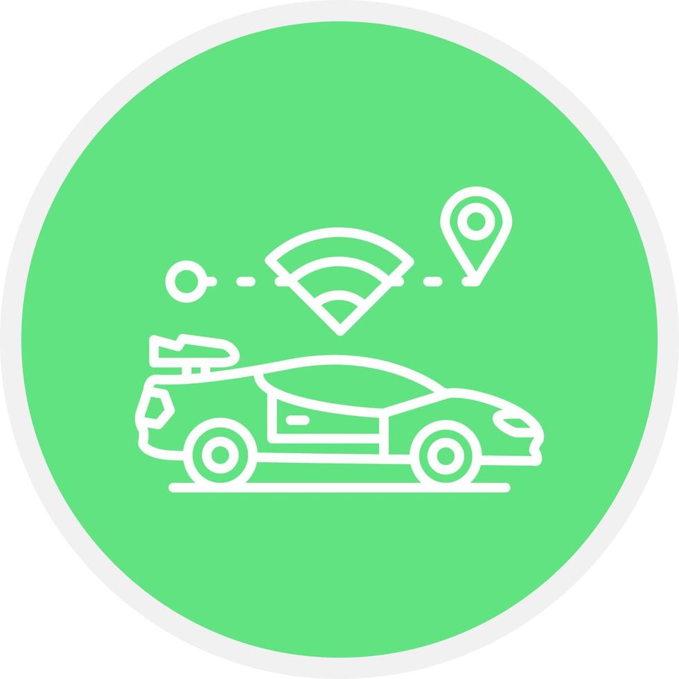 Self Driving Creative Icon Design vector