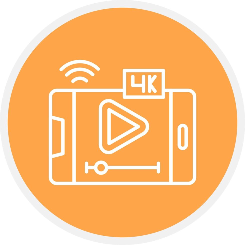 Video Streaming Creative Icon Design vector