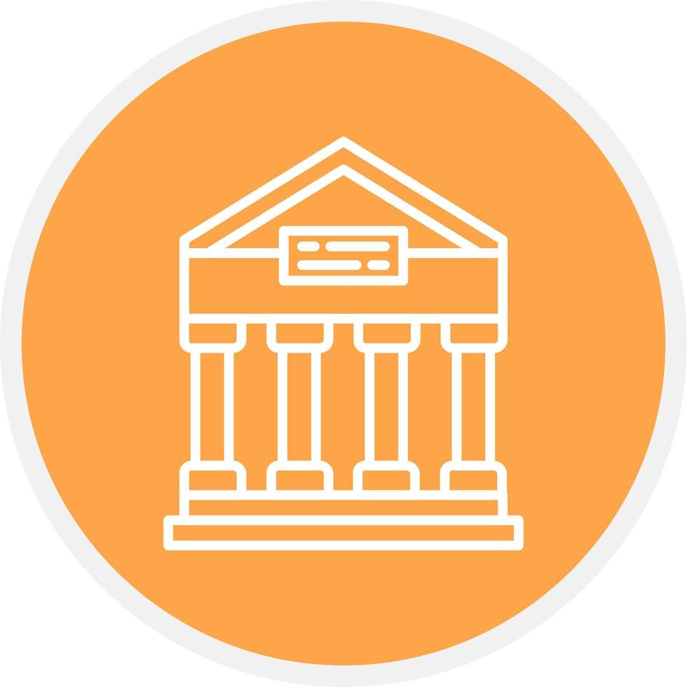 Greek Temple Creative Icon Design vector