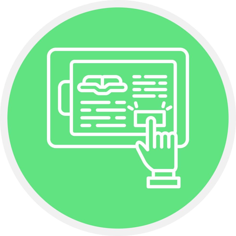 Elearning Creative Icon Design vector