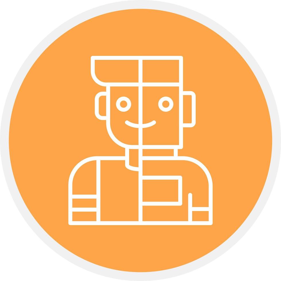 Humanoid Creative Icon Design vector