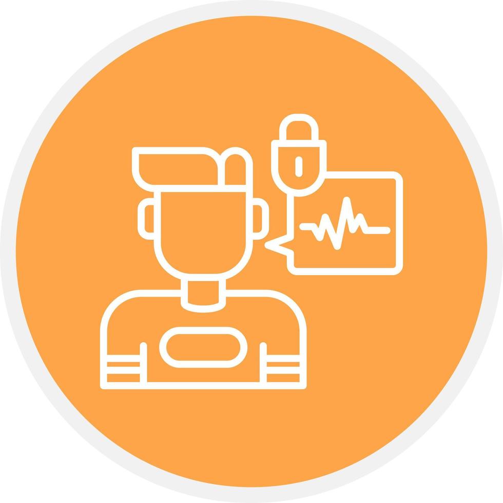 Biometric Creative Icon Design vector