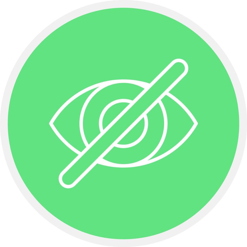 Close Eyes Creative Icon Design vector