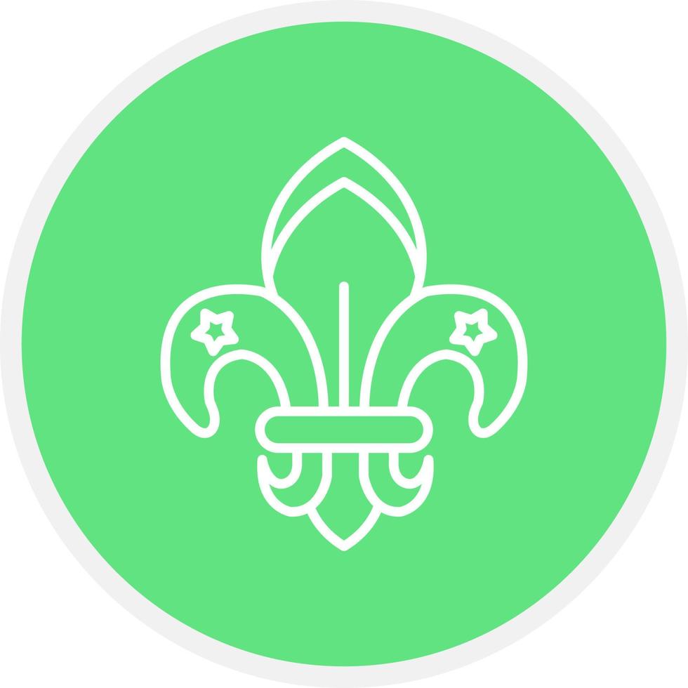 Fleur De Lis Creative Icon Design vector