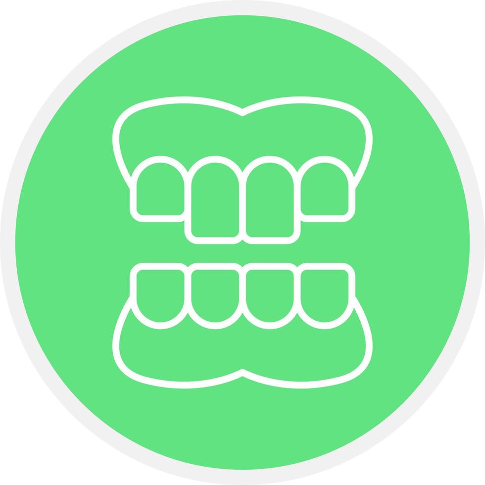 Denture Creative Icon Design vector