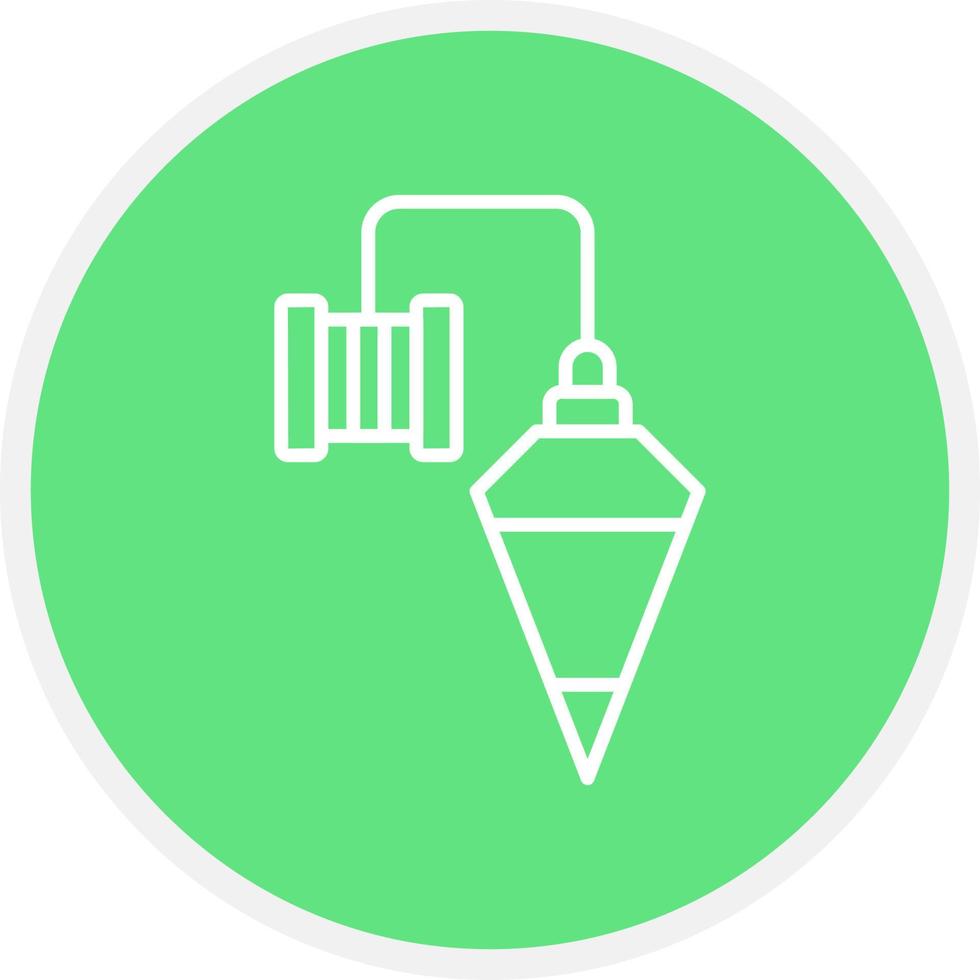 Plumb Bob Creative Icon Design vector