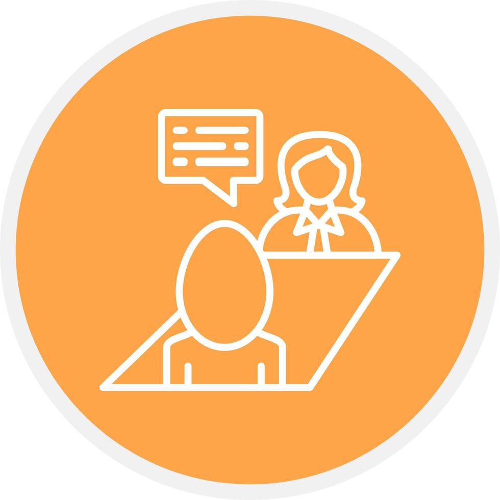 Job Interview Icon Design Creative Icon Design vector