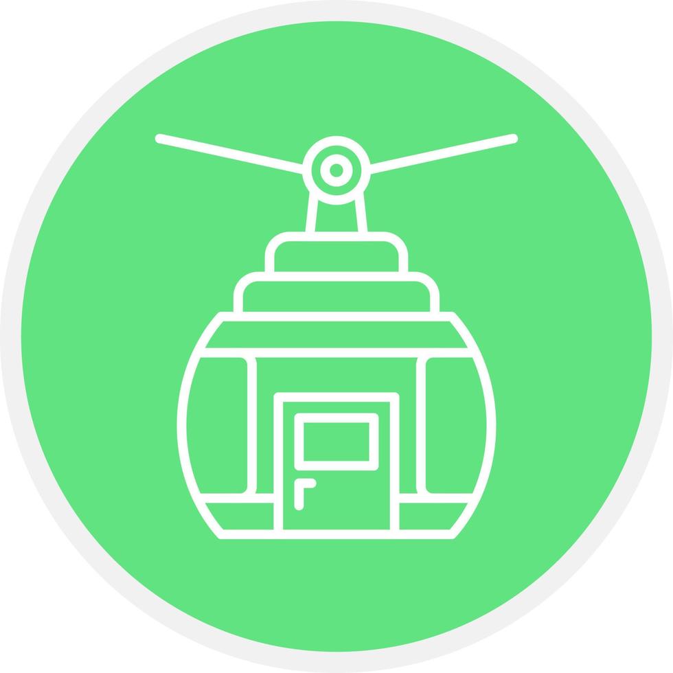 Cable Car Creative Icon Design vector