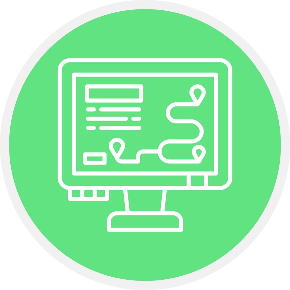 Map Creative Icon Design vector