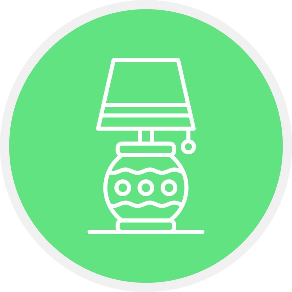 Desk Lamp Creative Icon Design vector
