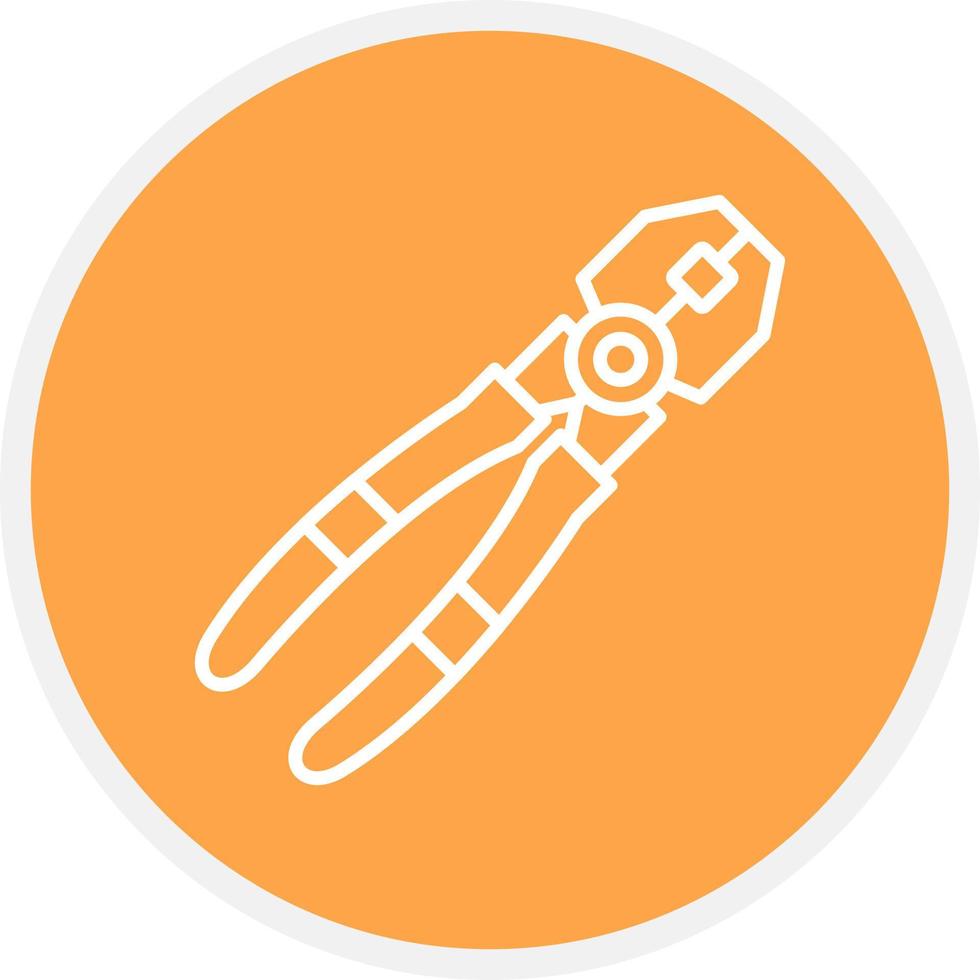 Joint Pliers Creative Icon Design vector