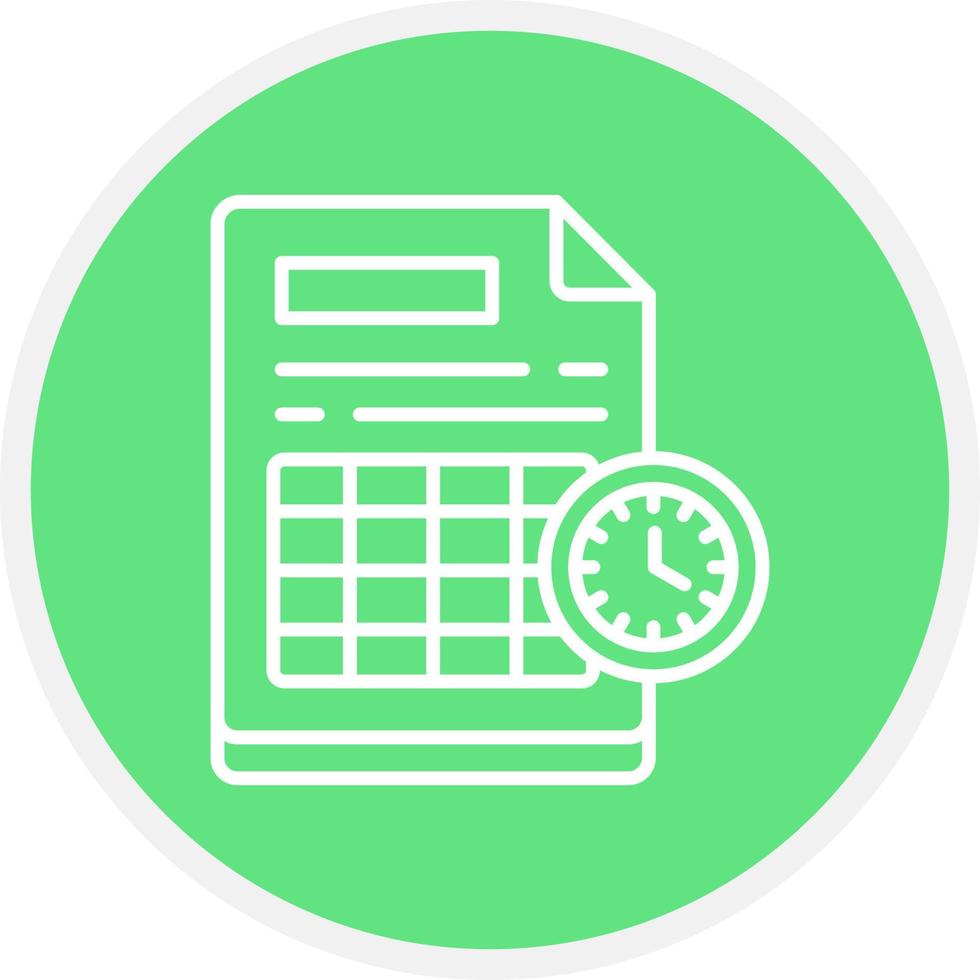 Schedule Creative Icon Design vector