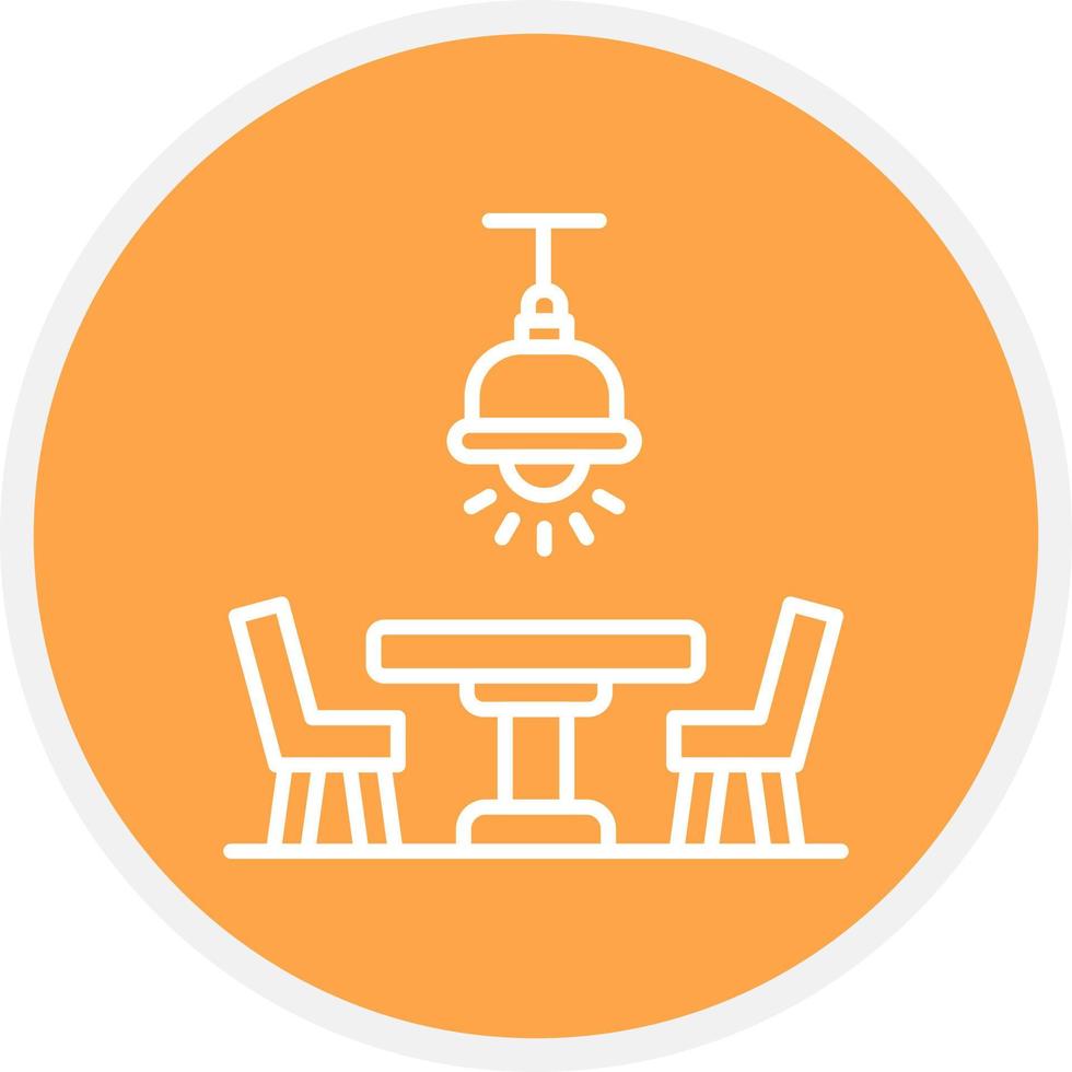 Dining Table Creative Icon Design vector