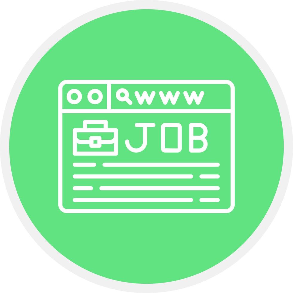 Job Search Creative Icon Design vector