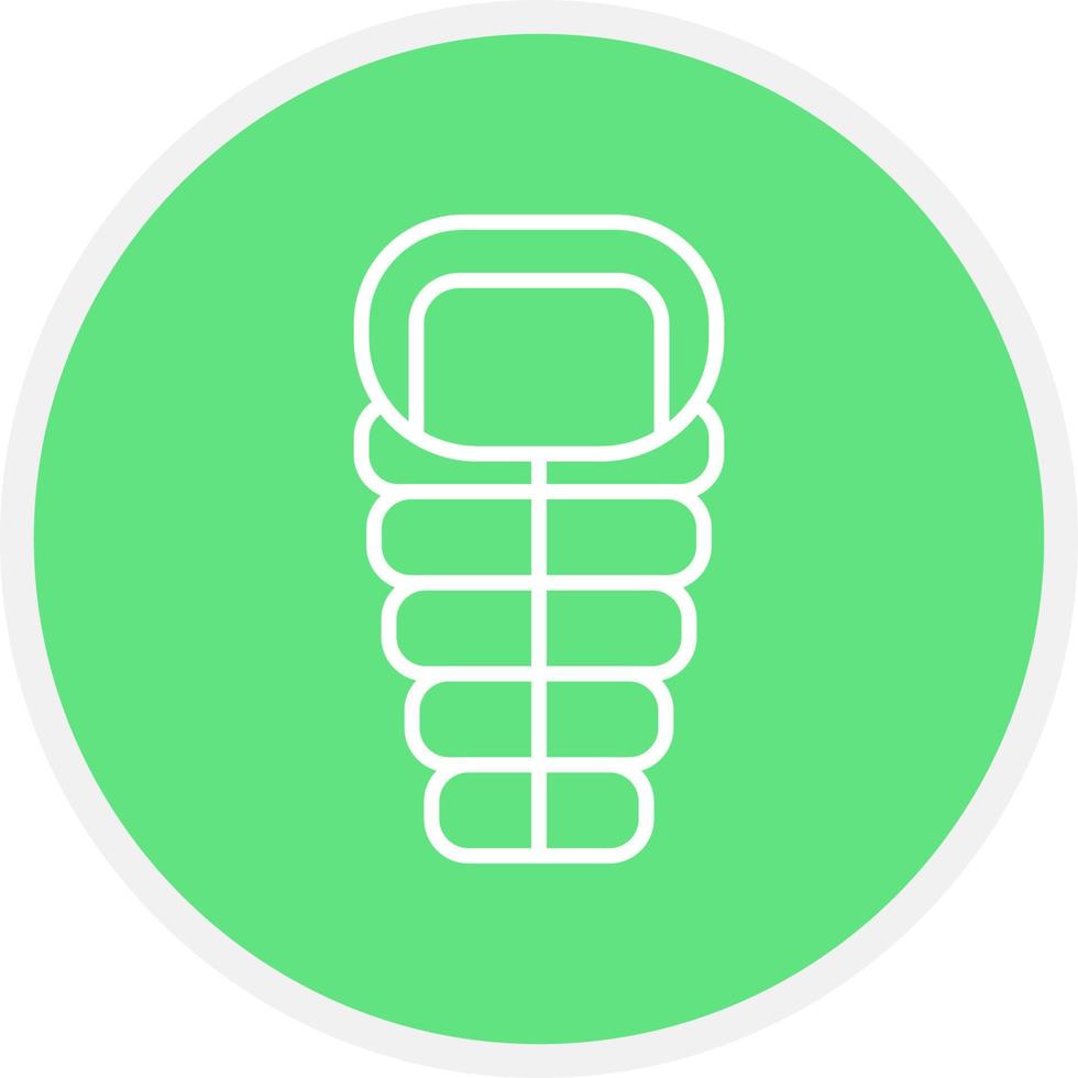 Sleeping Bag Creative Icon Design vector