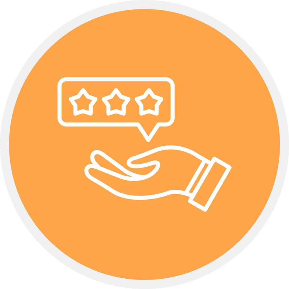 Customer Review Creative Icon Design vector