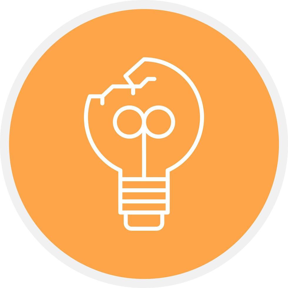 Light Bulb Creative Icon Design vector