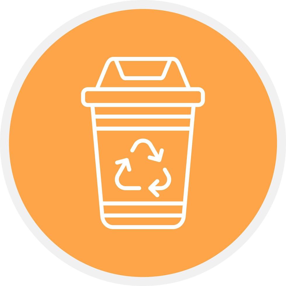 Recycling Bin Creative Icon Design vector