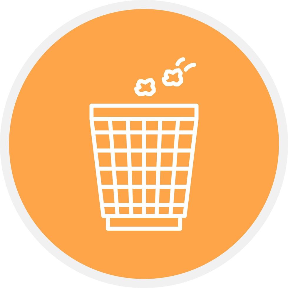 Trash Bin Creative Icon Design vector