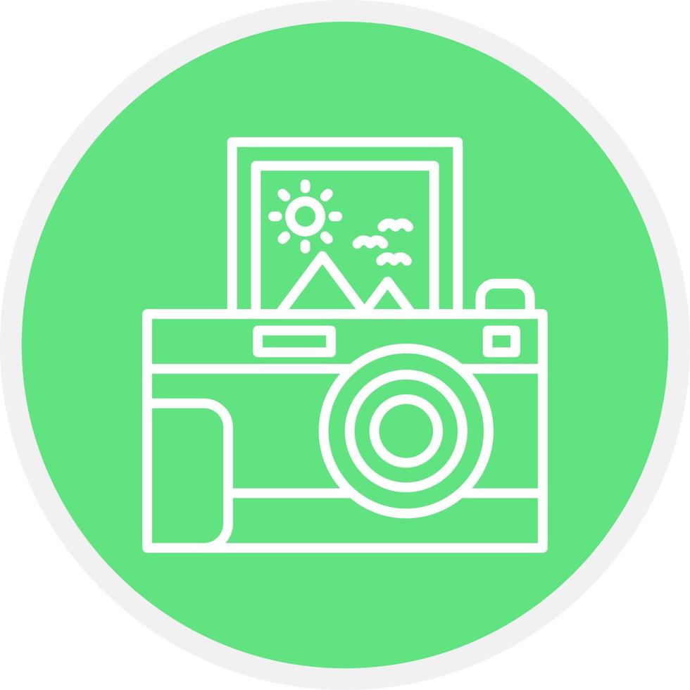 Instant Camera Creative Icon Design vector