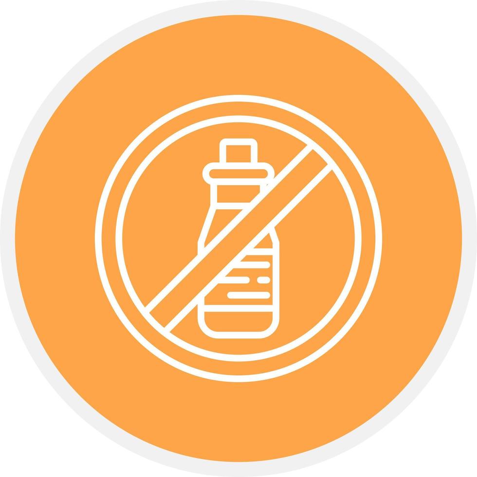 No Alcohol Creative Icon Design vector