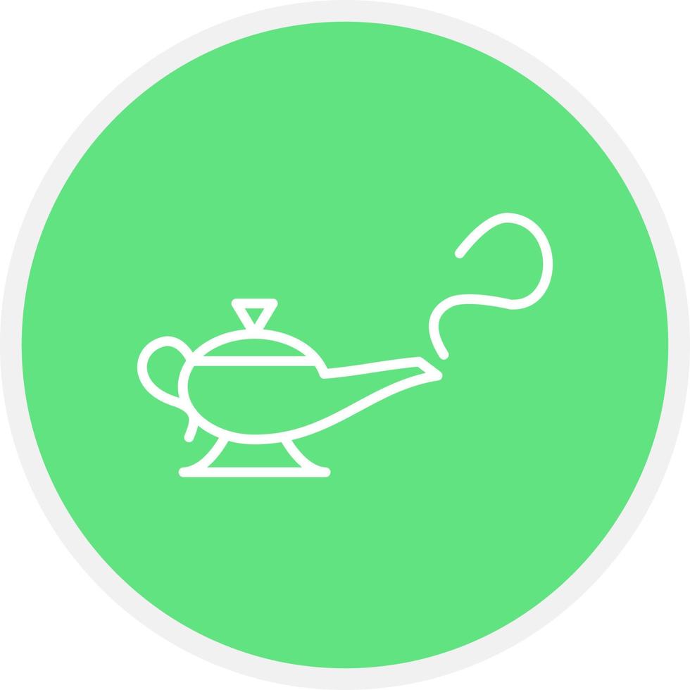 Magic Lamp Creative Icon Design vector