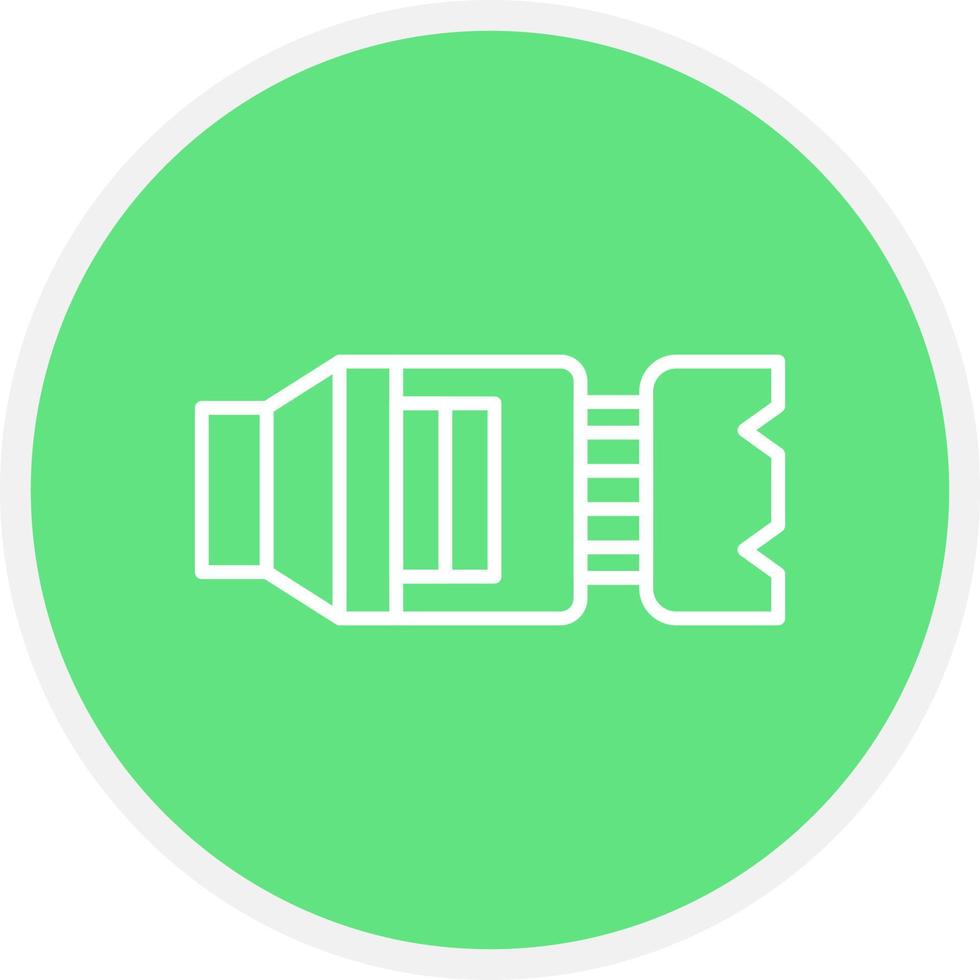 Camera Lens Creative Icon Design vector