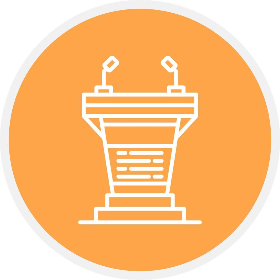 Podium Creative Icon Design vector
