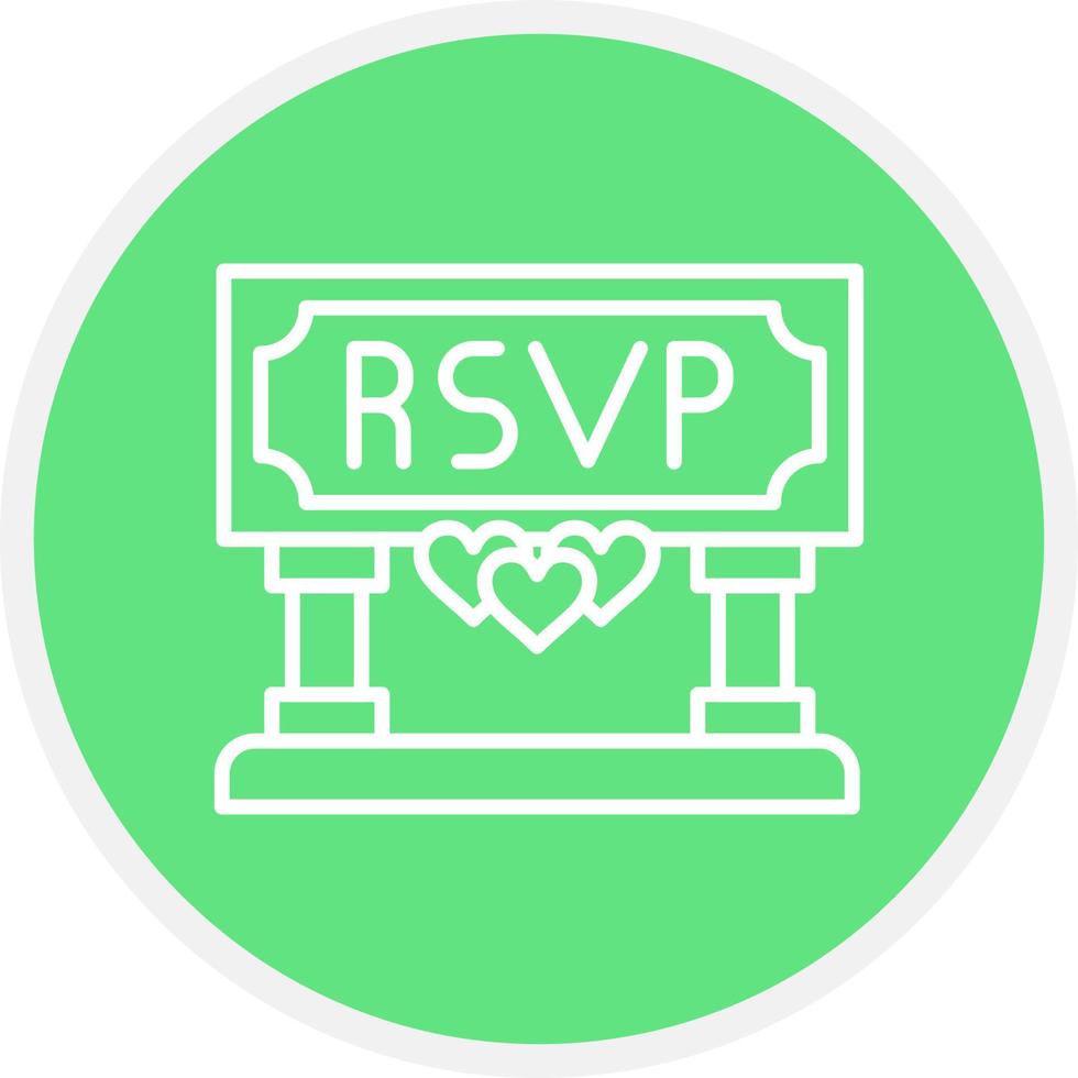 Rsvp Creative Icon Design vector
