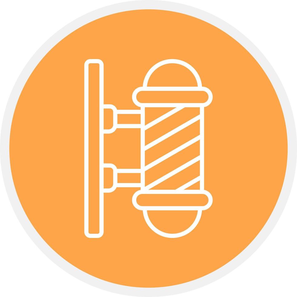 Barber Pole Creative Icon Design vector