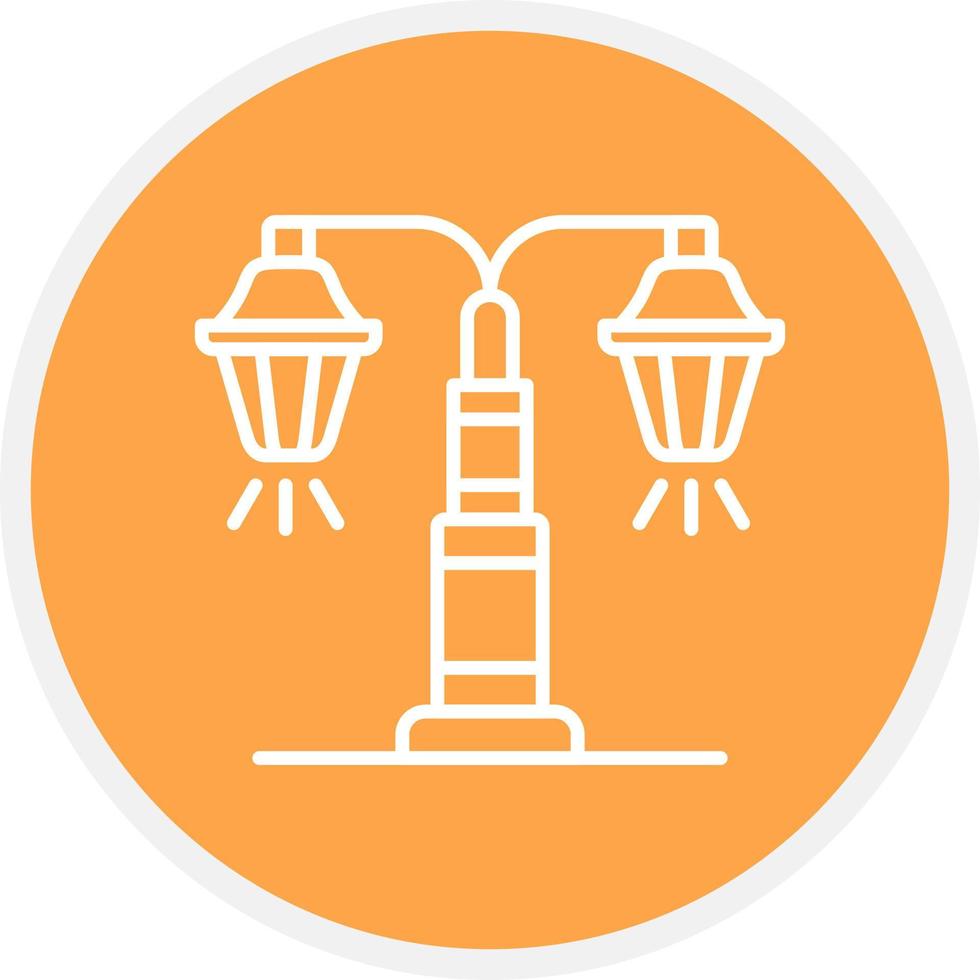 Street Lamp Creative Icon Design vector