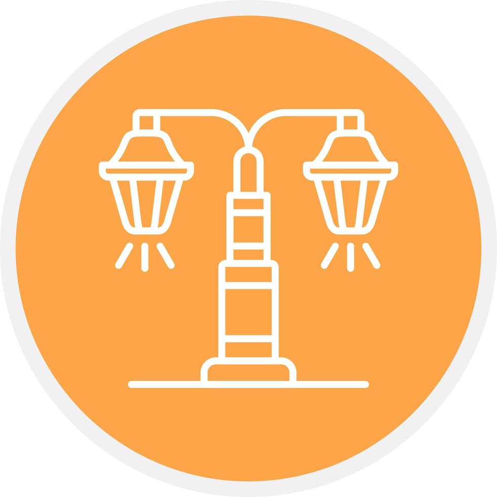 Street Lamp Creative Icon Design vector