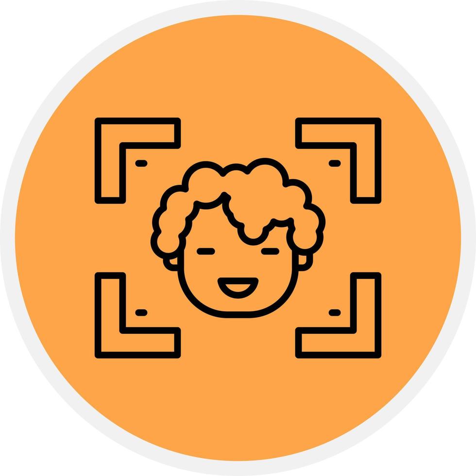 Face Detection Creative Icon Design vector