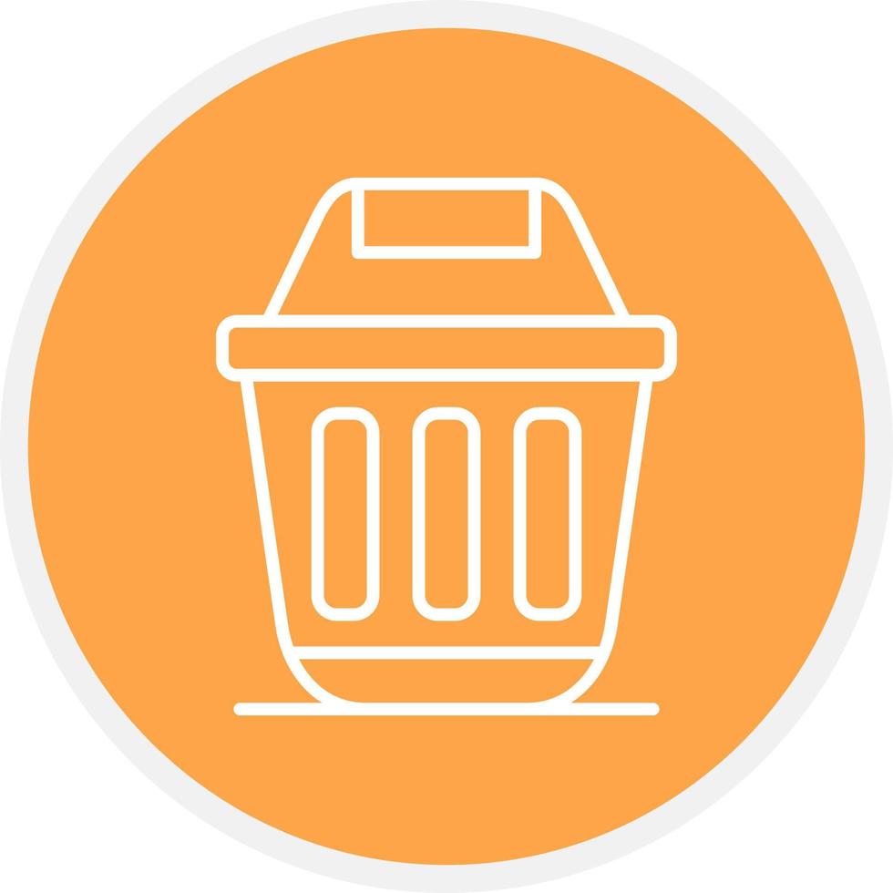 Dumpster Creative Icon Design vector