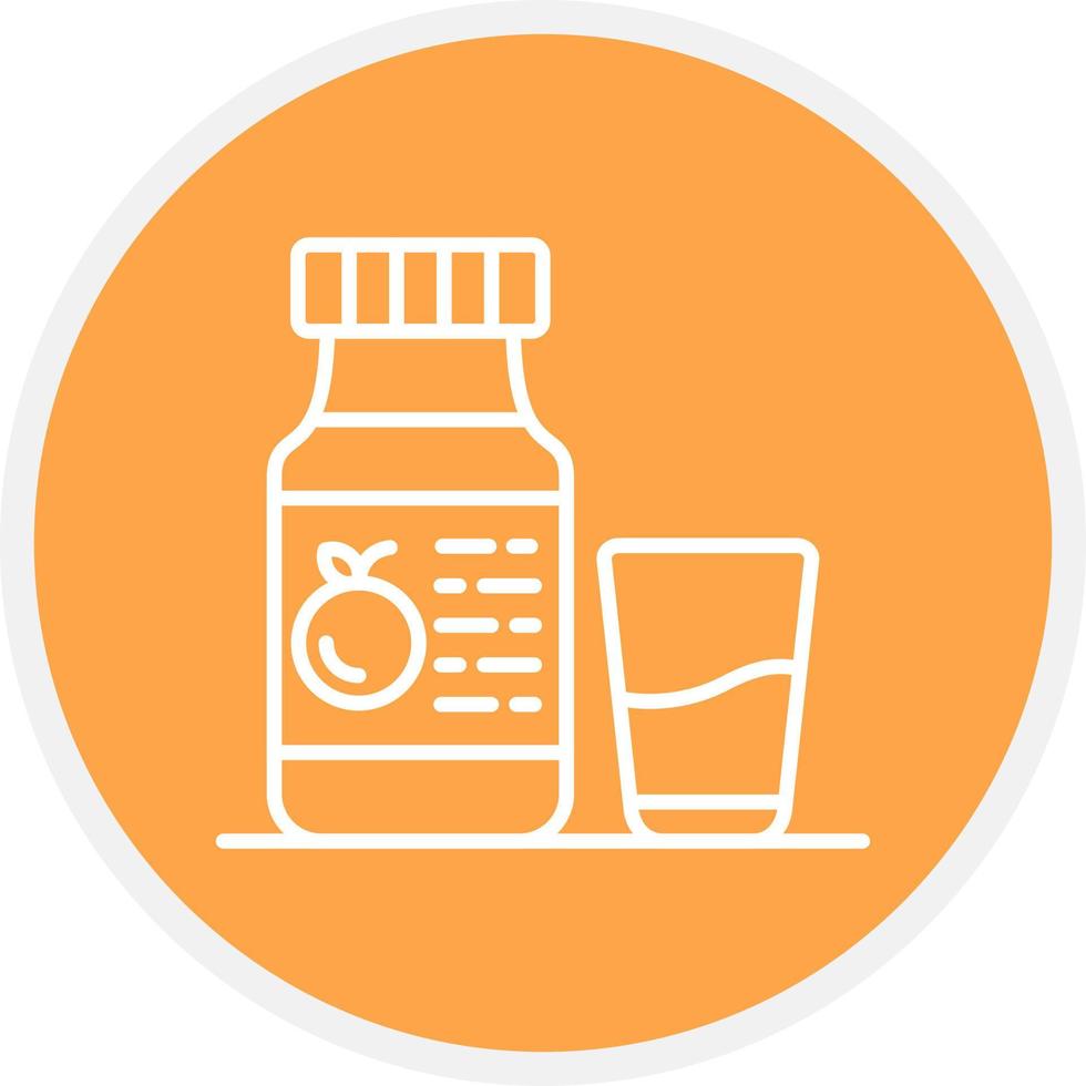 Orange Juice Creative Icon Design vector