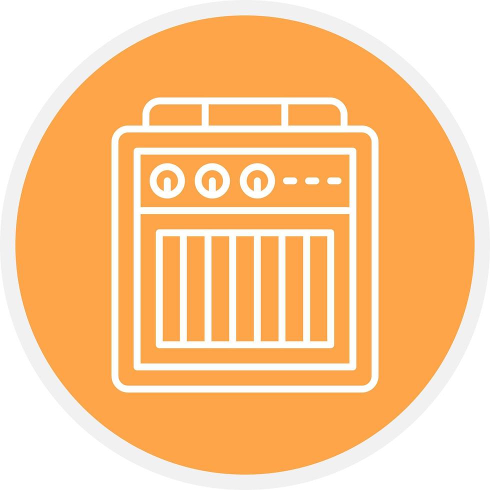 Amplifier Box Creative Icon Design vector