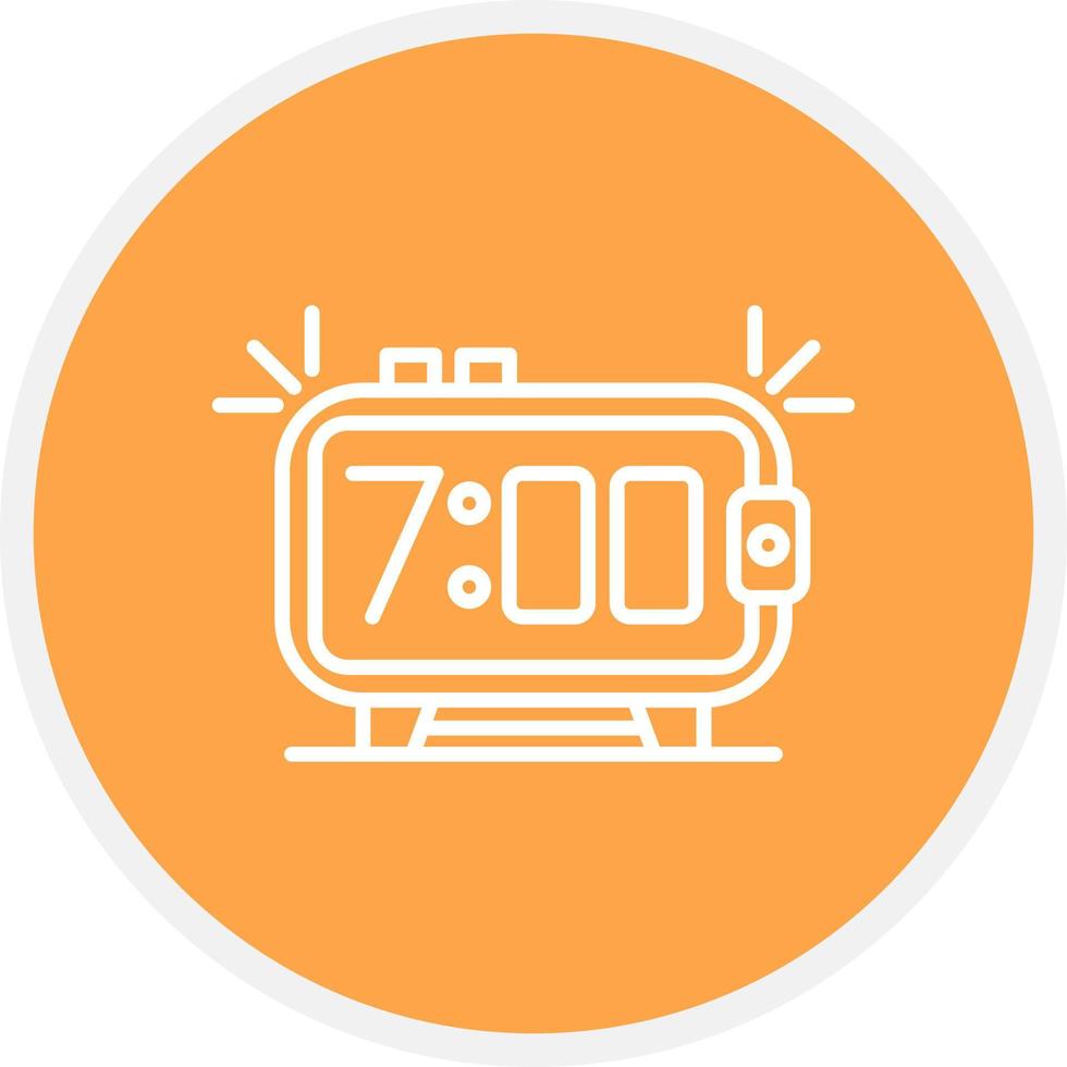 Alarm Clock Creative Icon Design vector