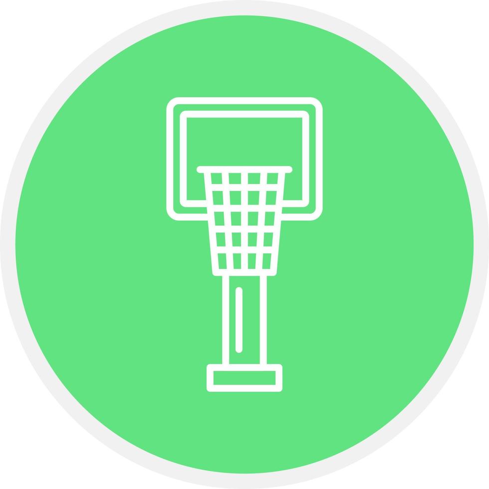 Basketball Hoop Creative Icon Design vector