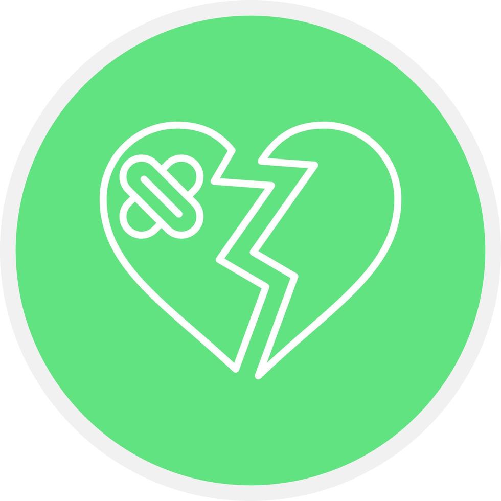 Broken Heart Creative Icon Design vector