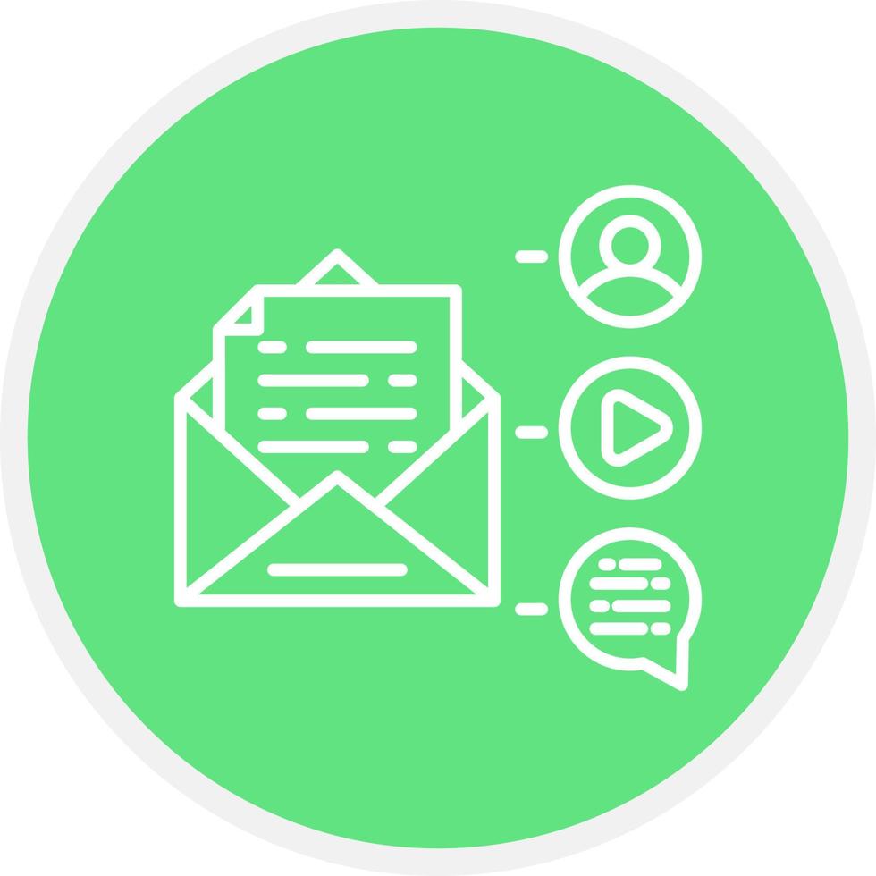 Mail Advertising Creative Icon Design vector
