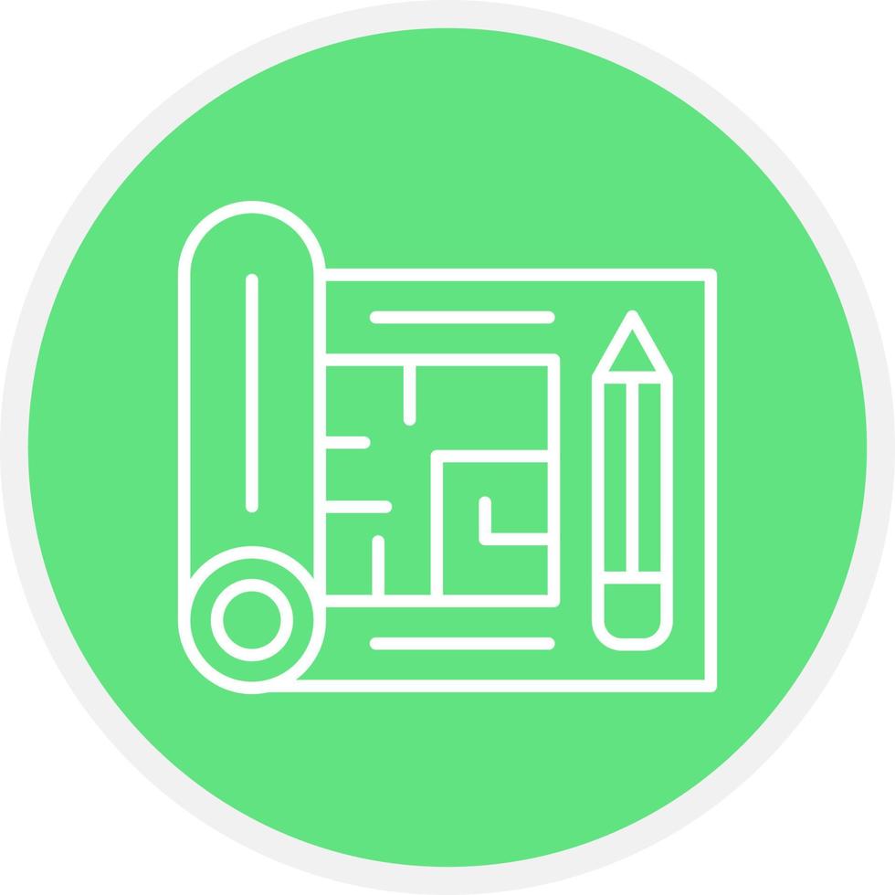 Floor Plan Creative Icon Design vector