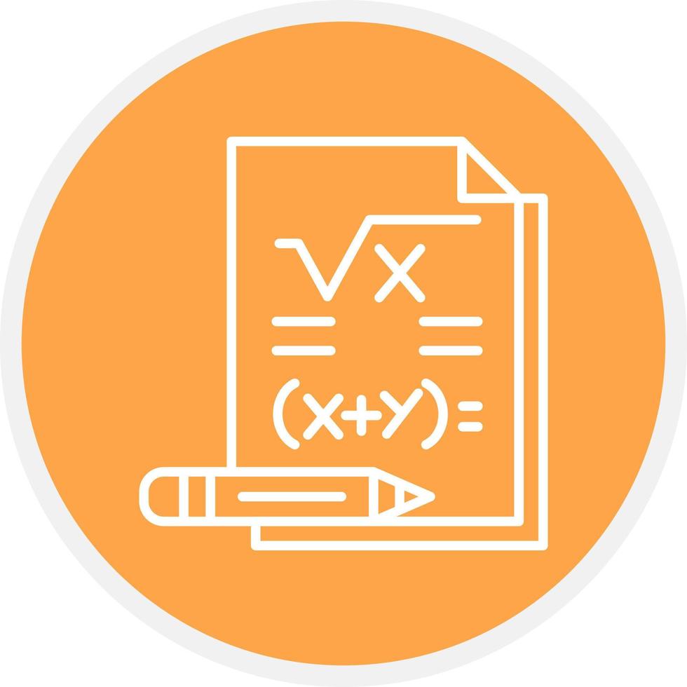 Maths Creative Icon Design vector