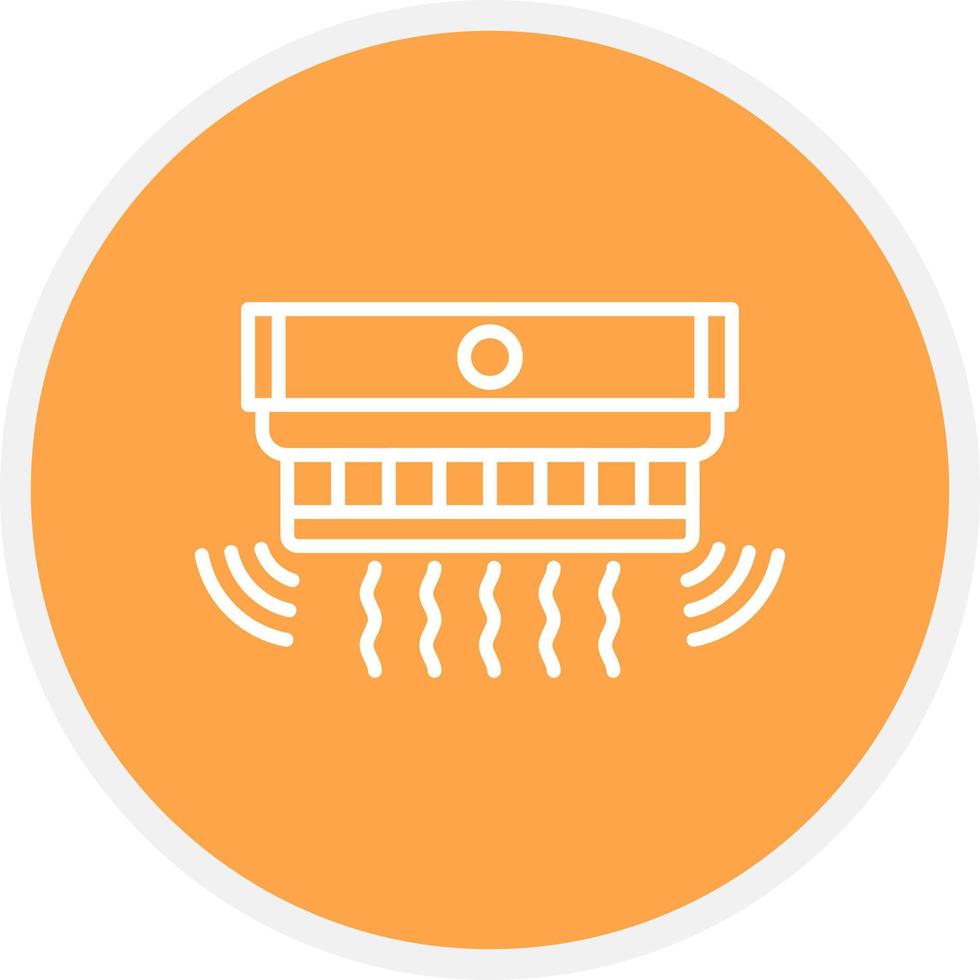 Smoke Detector Creative Icon Design vector