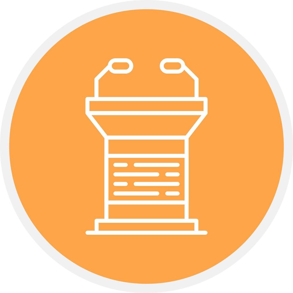 Lectern Creative Icon Design vector