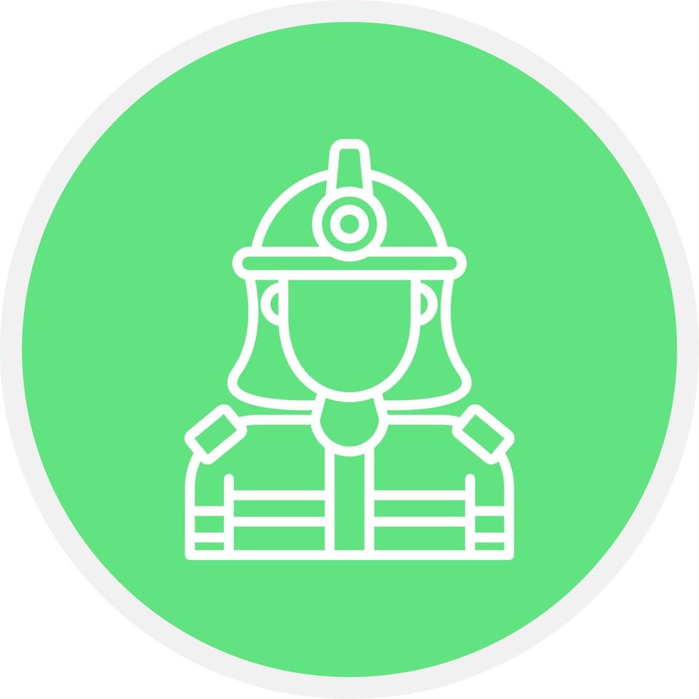 Firefighter Creative Icon Design vector