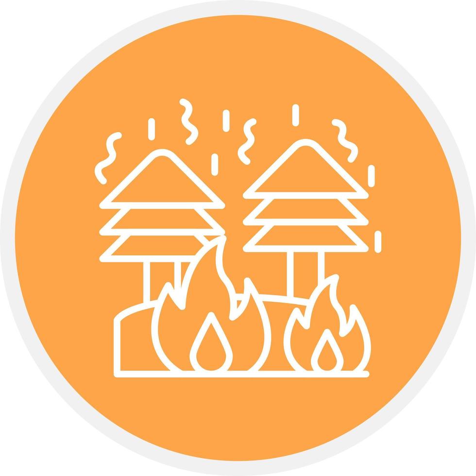 Fire Creative Icon Design vector