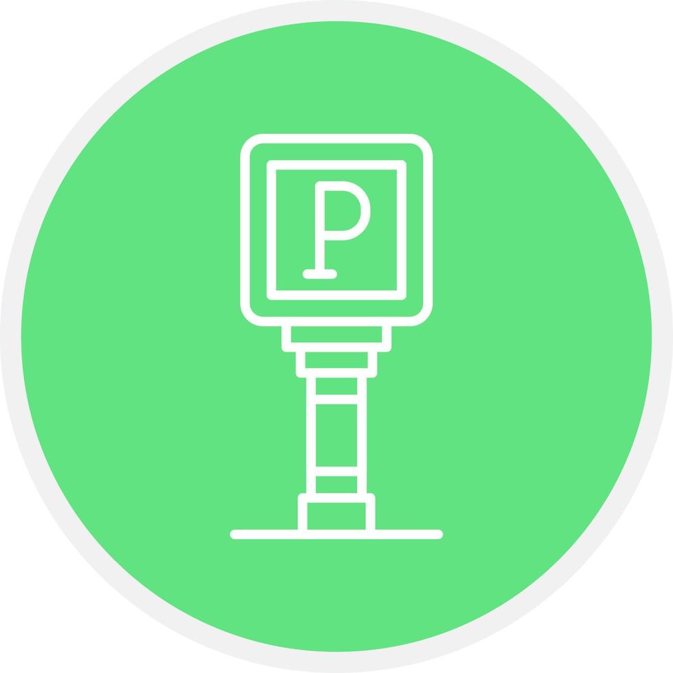Parking Sign Creative Icon Design vector